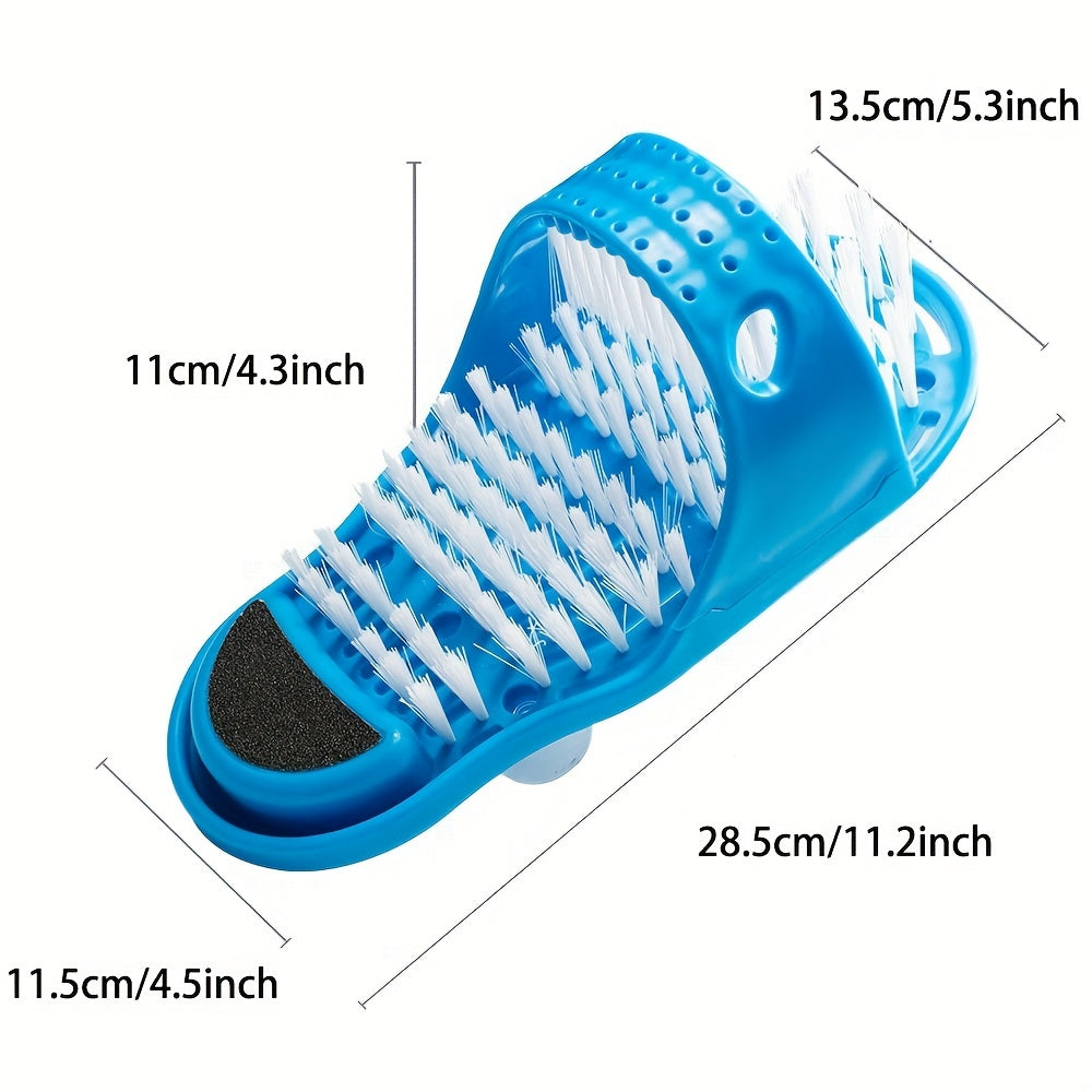 1pc Foot Spa Deluxe - Exfoliating Foot Scrub Massager with Suction Cup, Dead Skin Remover, and Shower Floor Cleaner for Smooth Feet and Easy Cleaning