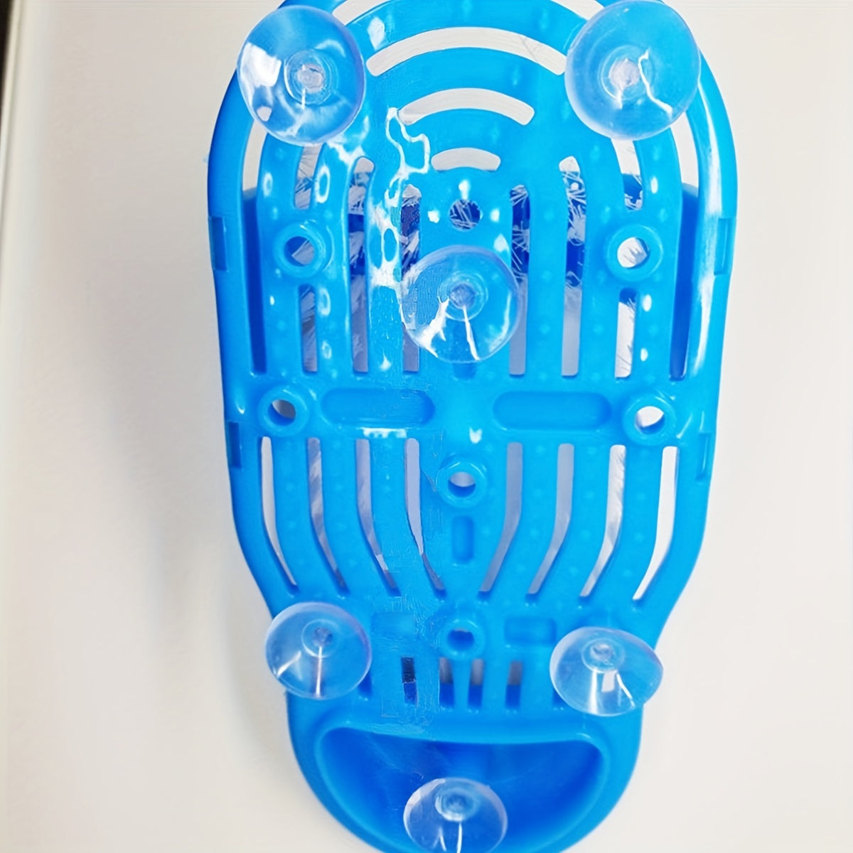 1pc Foot Spa Deluxe - Exfoliating Foot Scrub Massager with Suction Cup, Dead Skin Remover, and Shower Floor Cleaner for Smooth Feet and Easy Cleaning