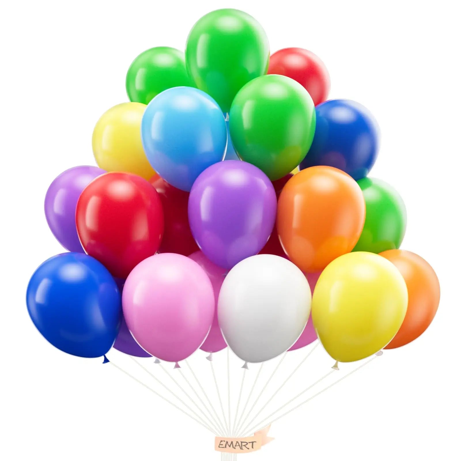 100pcs Balloons Assorted Colors with Ribbon Latex Helium Quaility for Birthday/Graduation/party/Christmas Decor