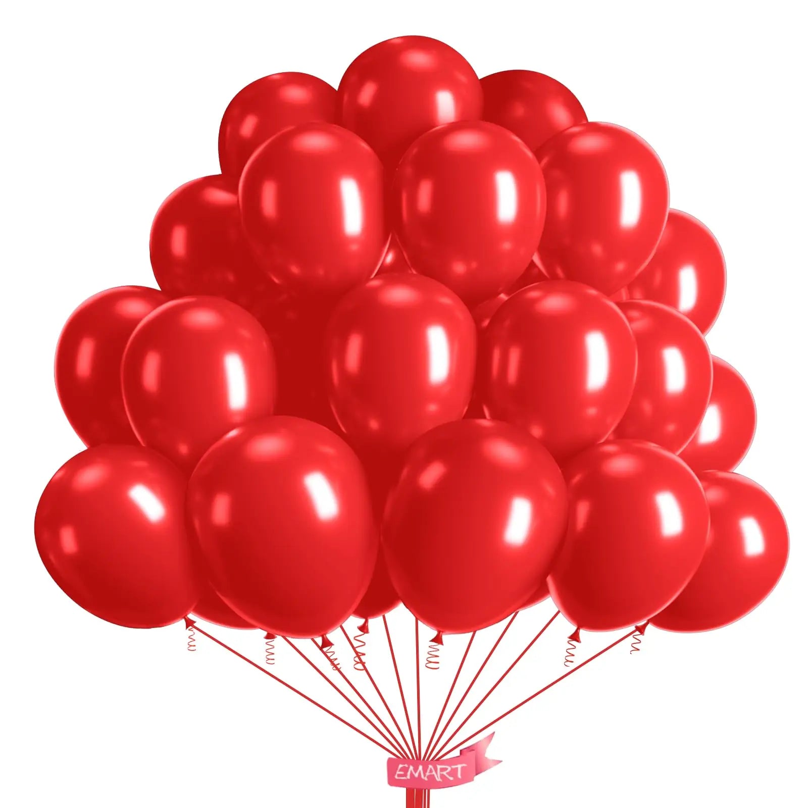 100pcs Balloons Assorted Colors with Ribbon Latex Helium Quaility for Birthday/Graduation/party/Christmas Decor