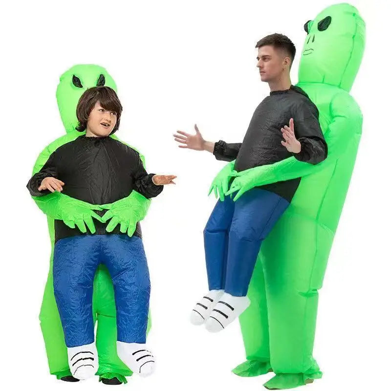 Halloween Children Adults Inflatable Walking Alien ET Costume