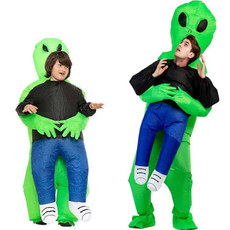 Halloween Children Adults Inflatable Walking Alien ET Costume