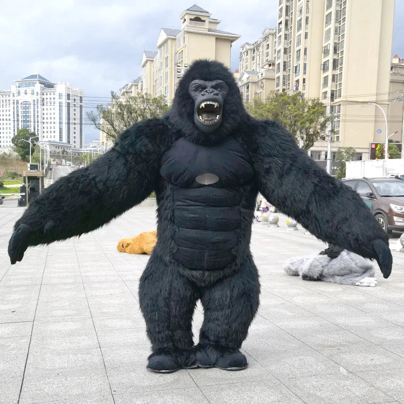 Plush Mascot Cosplay Clothing Inflatable Gorilla 2 M/2.6 m Custom Animal Panda tiger Elephant Bear Koala Walking  Mascot Costume