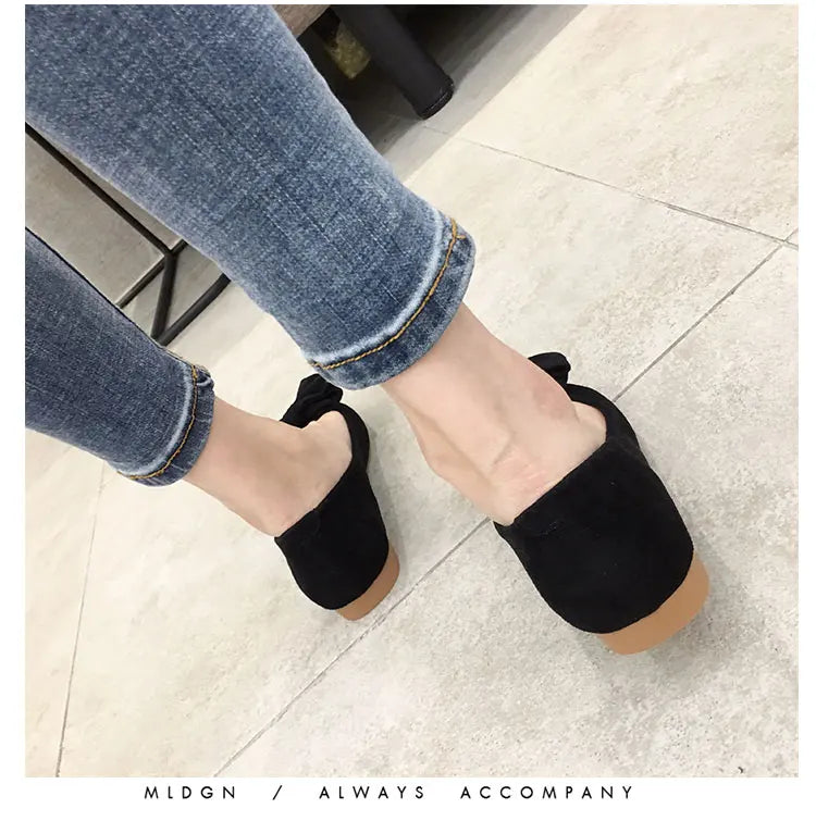 Women's Flats with Bow Pink Flat Heel Shoes for Ladies Shoes for Women Flats Comfortable Butterfly-knot Nude Flats 32 33 34 45