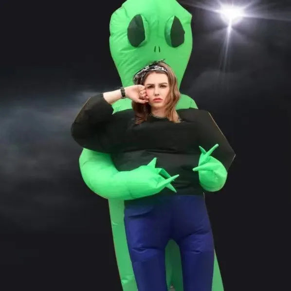 Halloween Children Adults Inflatable Walking Alien ET Costume