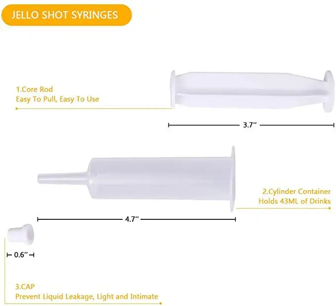 30pcs Party 60ml Shot Syringe Plastic   Jello Glasses or Cups Juice  Thanksgiving  Bar Props  Toys    Birthday  Wedding Festival