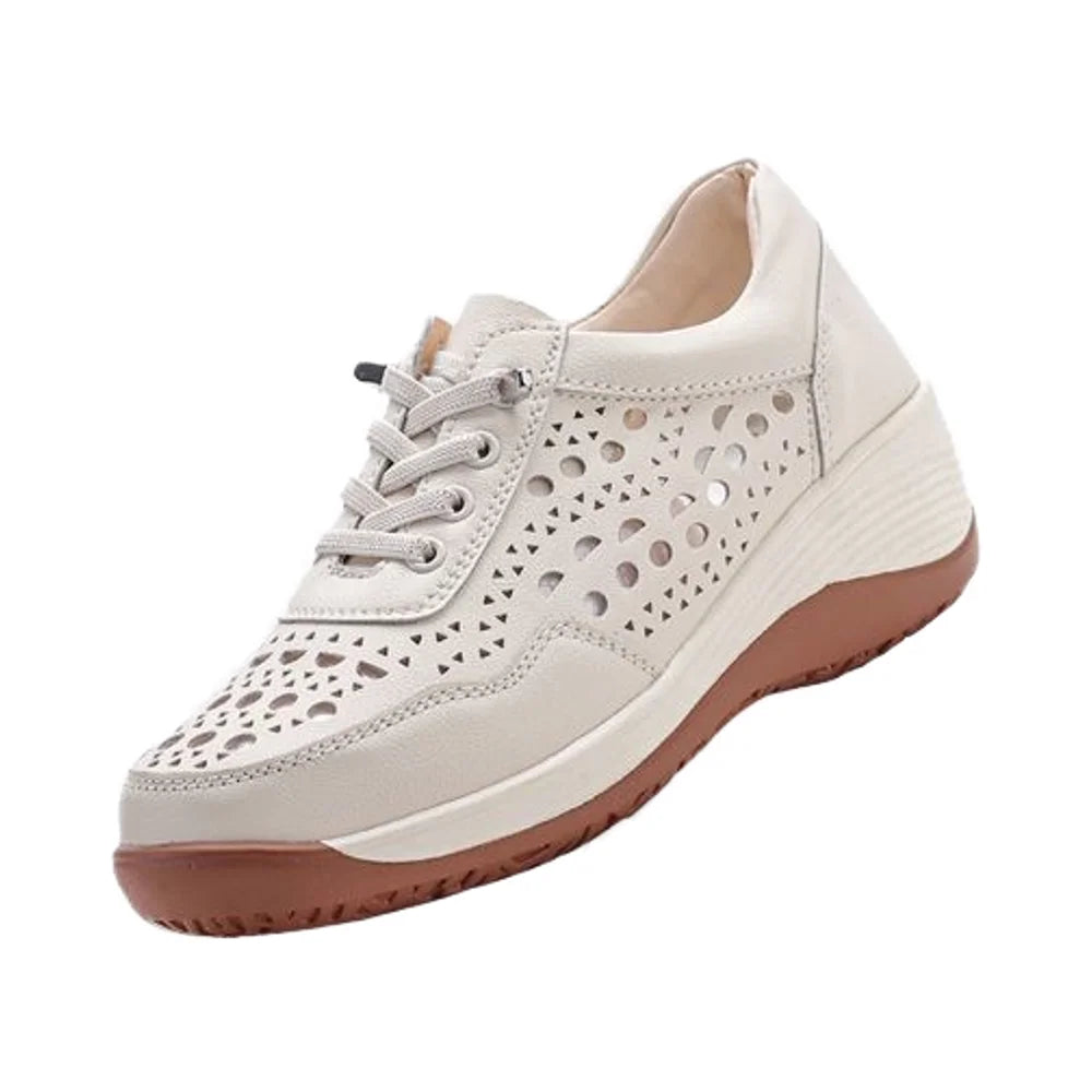 High-quality Sporty Hard-wearing Breathable Lace-up Women's Flat Shoes Office Fashion Casual Shoes