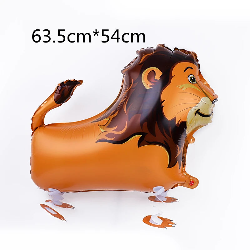 New Cartoon Aluminum Film Balloon Walking Balloon Helium Balloon Birthday Party Children's Toy Animal Pet Balloon