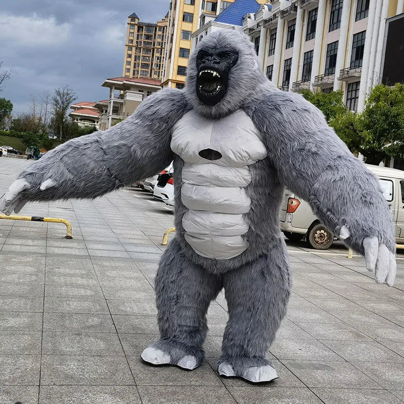 Plush Mascot Cosplay Clothing Inflatable Gorilla 2 M/2.6 m Custom Animal Panda tiger Elephant Bear Koala Walking  Mascot Costume