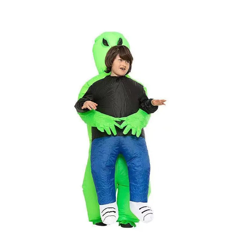 Halloween Children Adults Inflatable Walking Alien ET Costume