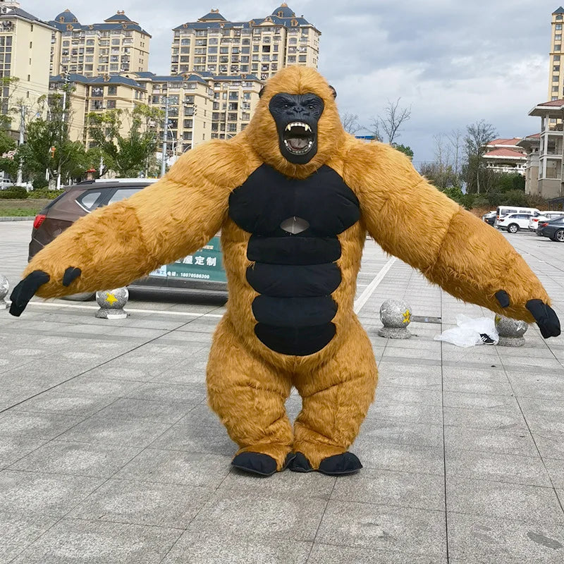 Plush Mascot Cosplay Clothing Inflatable Gorilla 2 M/2.6 m Custom Animal Panda tiger Elephant Bear Koala Walking  Mascot Costume