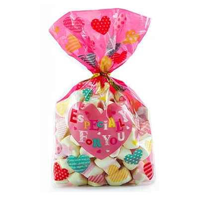 50pcs Plastic Bag For Gift 13X19cm Candies And Sweets Packaging Bags Birthday Wedding Party Christmas Gift Wrapping