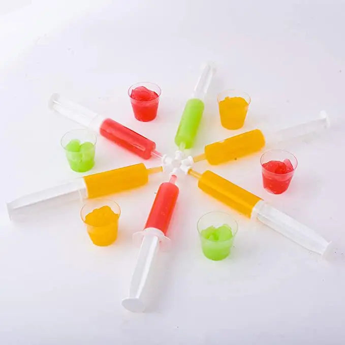 30pcs Party 60ml Shot Syringe Plastic   Jello Glasses or Cups Juice  Thanksgiving  Bar Props  Toys    Birthday  Wedding Festival
