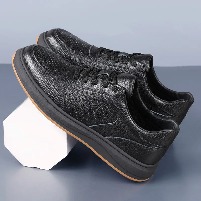 First-Layer Cowhide Summer New Men's Sandals Genuine Leather Hollow Breathable Men's Casual Leather Shoes Versatile Shoes