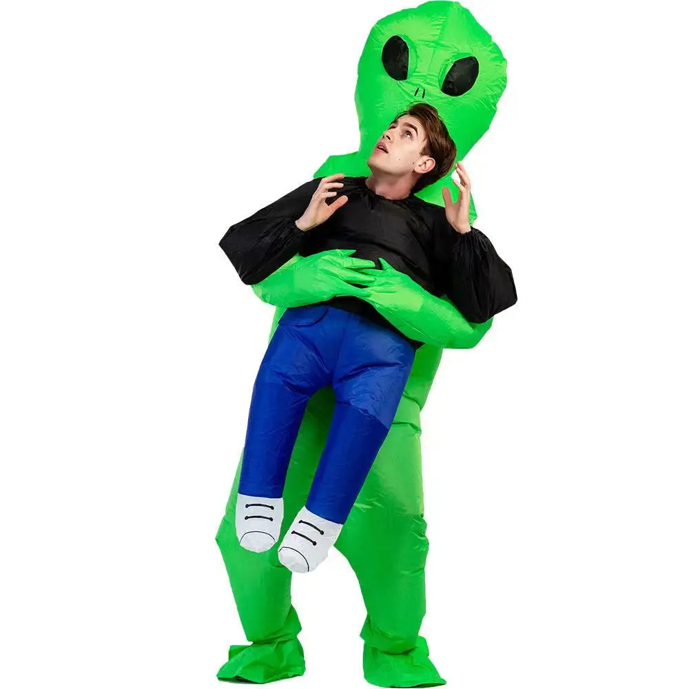 Halloween Children Adults Inflatable Walking Alien ET Costume