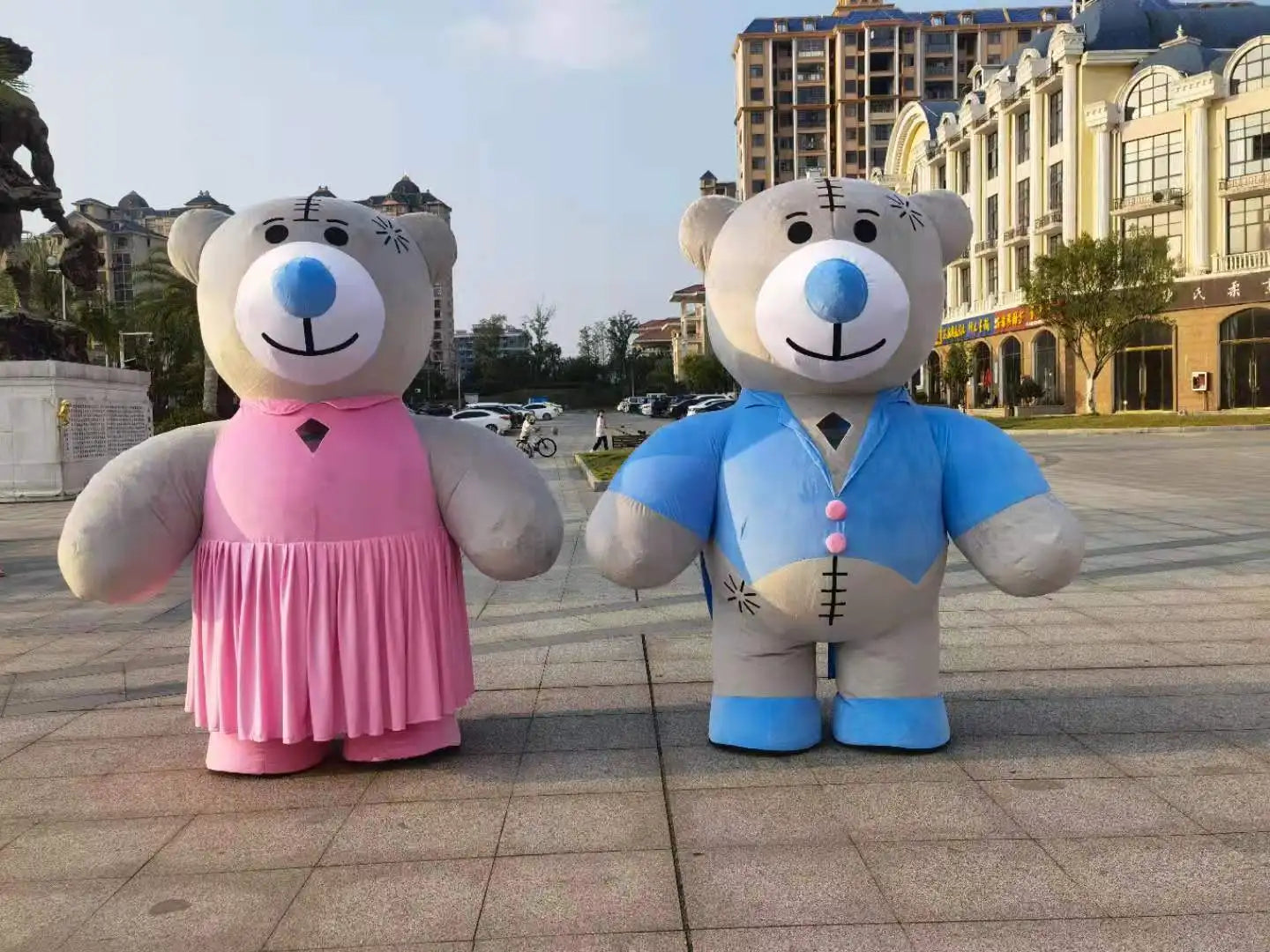 Plush Mascot Cosplay Clothing Inflatable Gorilla 2 M/2.6 m Custom Animal Panda tiger Elephant Bear Koala Walking  Mascot Costume