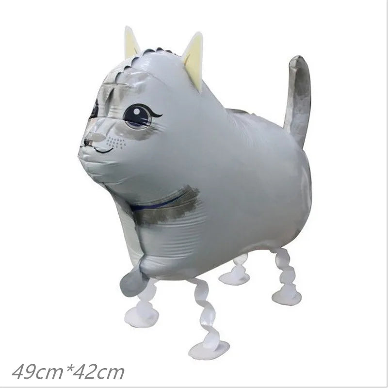 New Cartoon Aluminum Film Balloon Walking Balloon Helium Balloon Birthday Party Children's Toy Animal Pet Balloon