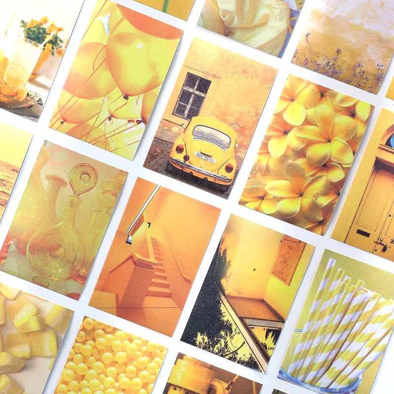 50pcs/pack Vintage Stickers Landscape Book Scrapbooking Decorative Supplies Diary Album Stationery Aesth Painting Stickers