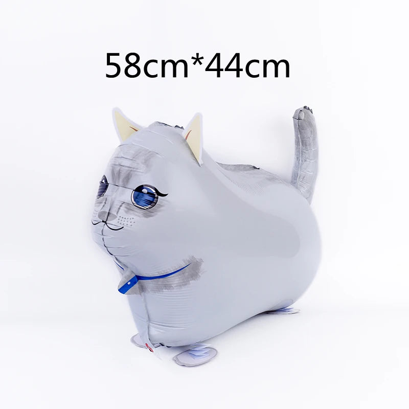 New Cartoon Aluminum Film Balloon Walking Balloon Helium Balloon Birthday Party Children's Toy Animal Pet Balloon