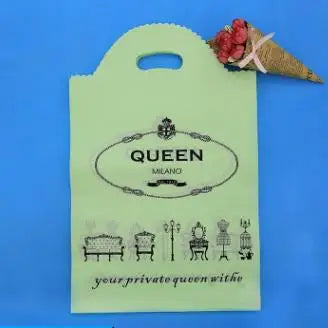 Plastic Bags for Business Shopping, Gift Packaging Bag with Handles, Jewelry Cothing Packing Pouches, 50PCs