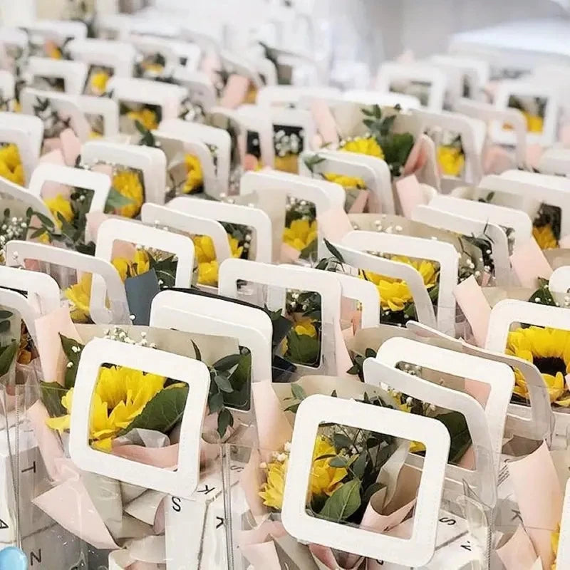 5/15 PVC Gift Bags Packing Bag with Handle Wedding Accessories Festival Souvenir Party Present Candy Jewelry Packaging Home