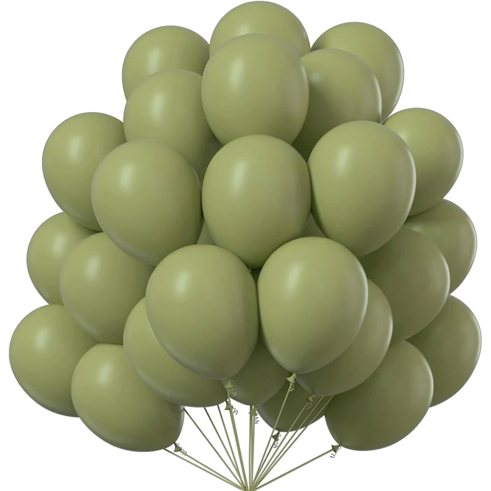 10/20/30/50pcs 10/12inch Orange Latex Balloons Brown Red Balloon Wedding Fall Decorations Birthday Christmas Party Baby Shower