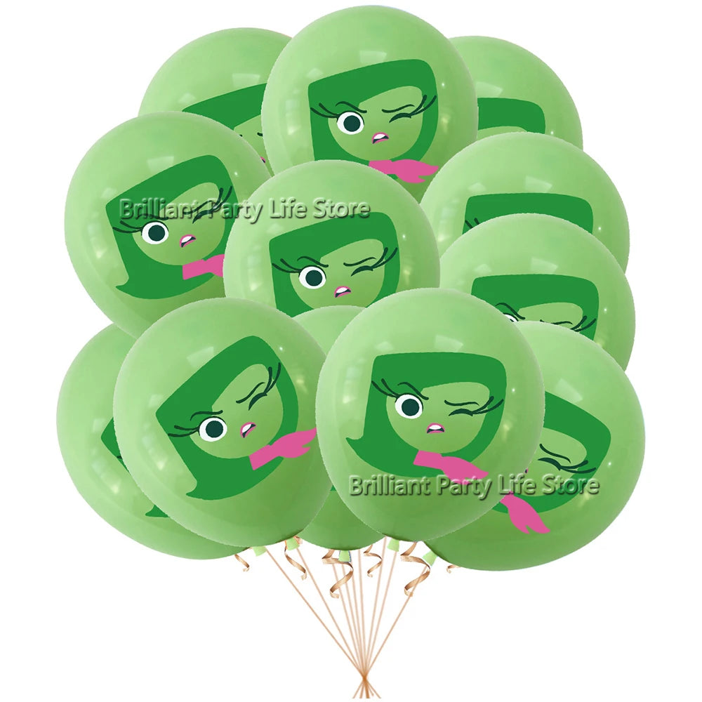 12-60Pcs Inside Out Balloons 12inch Cartoon Latex Balloon Birthday Party Decoration Toys For Kids Baby Shower Party Supplies