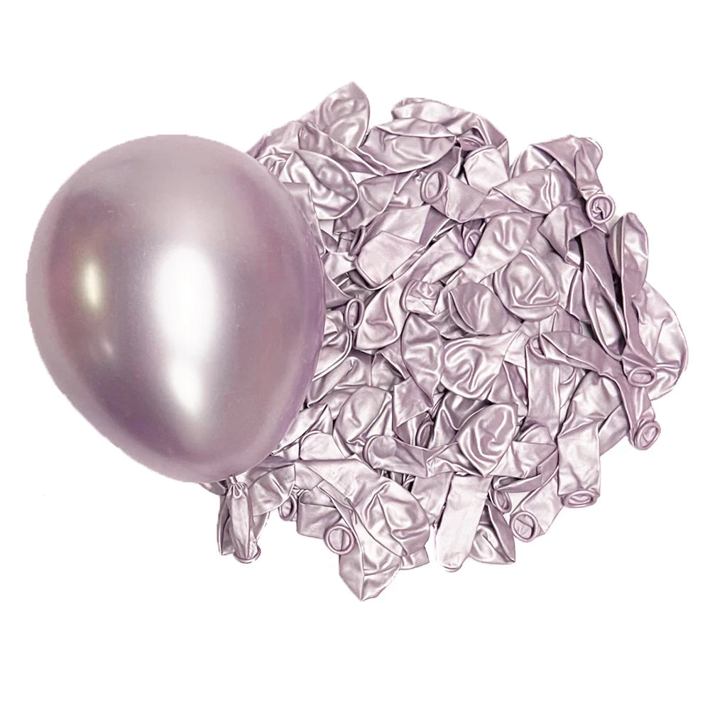50/100Pcs Metal Balloons 5/10/12/18inch Rose Gold Metalli Silver Chrome Gold Latex Balloons Birthdays Wedding Christmas Decor
