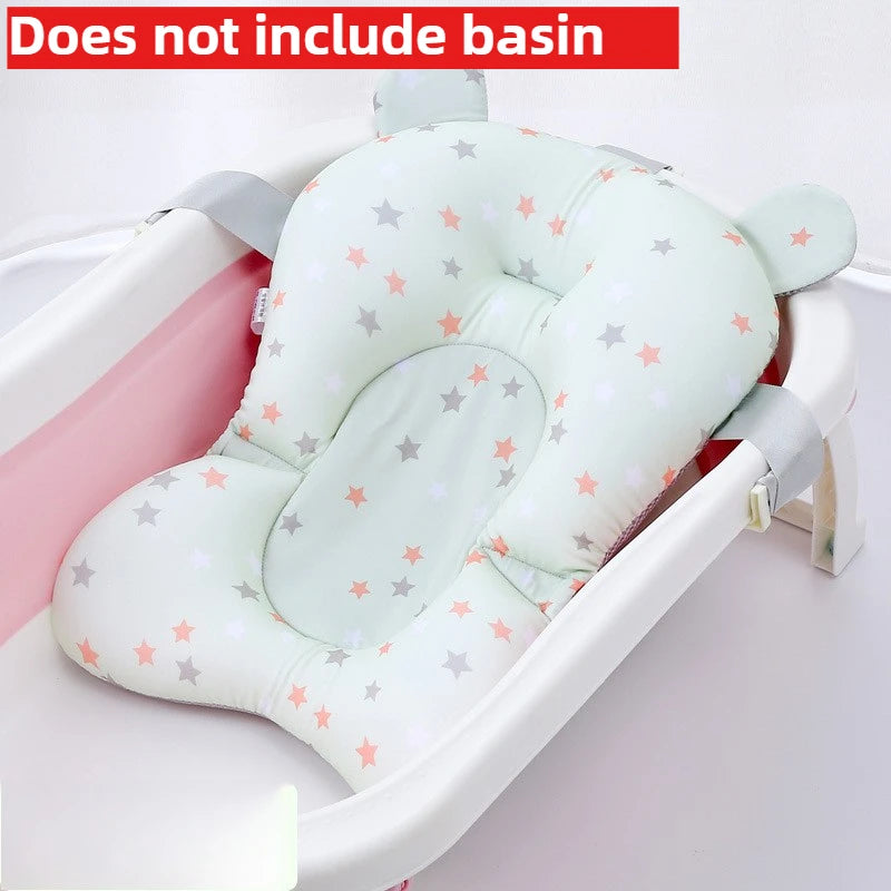 Baby Shower Lying Down Stand Newborn Baby Bath Net Bathtub Sponge Suspended Bath Pad Universal Mesh Bag Does Not Include Basin