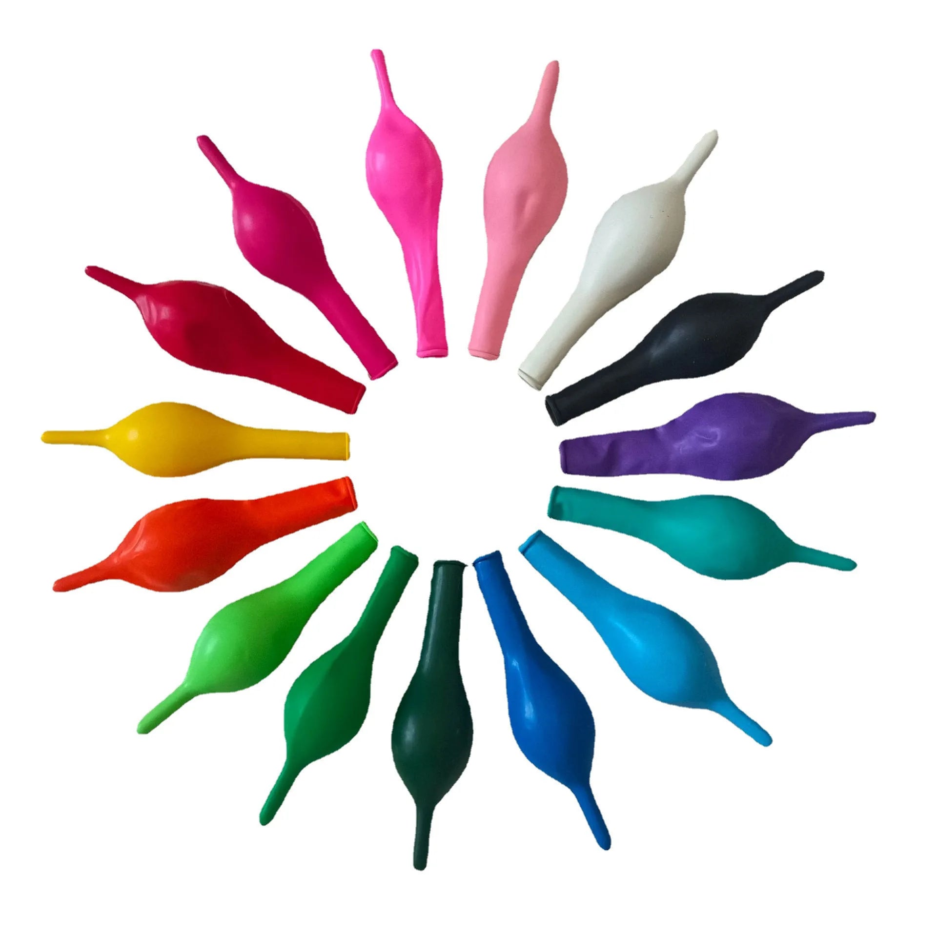 5/10/12 Inch 2.4g Tail Balloon Wedding Atmosphere Decoration Birthday Party Arch Connection Modeling Shop Opening Bar KTV Layout