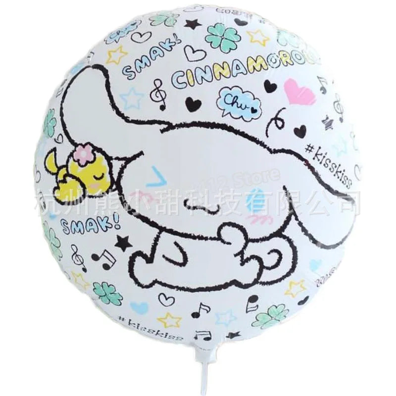 Cinnamoroll Birthday Balloons Girls Party Decoration Number Ballons Suit Cute Kawaii Ornaments Backdrop Baby Shower Decor Gift