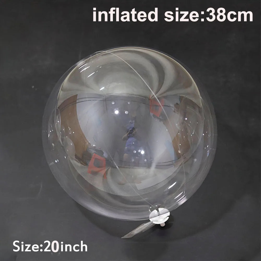 10/18/24inch Transparent Bobo Balloon for Filling Foam Balls Helium Globos Wedding Birthday Party Decor Baby Shower DIY Balloon