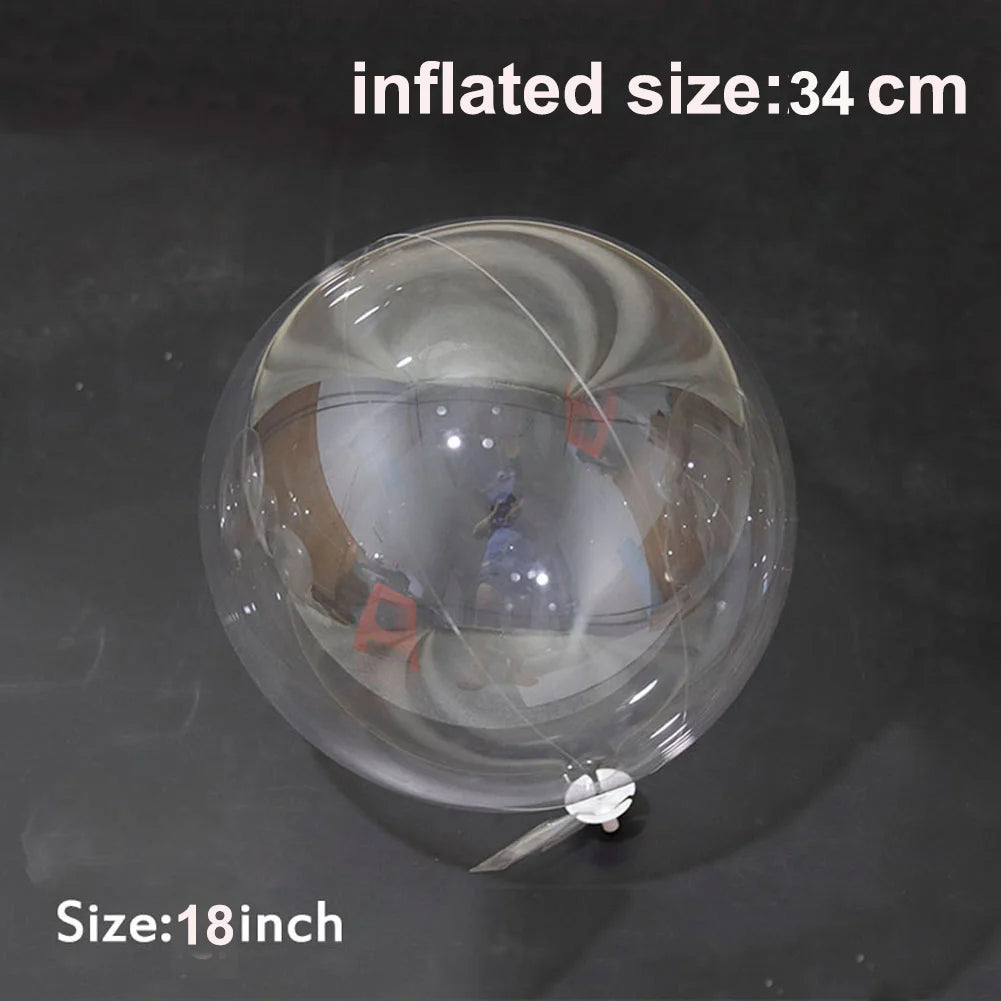 10/18/24inch Transparent Bobo Balloon for Filling Foam Balls Helium Globos Wedding Birthday Party Decor Baby Shower DIY Balloon