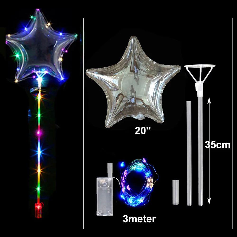 10/18/24inch Transparent Bobo Balloon for Filling Foam Balls Helium Globos Wedding Birthday Party Decor Baby Shower DIY Balloon