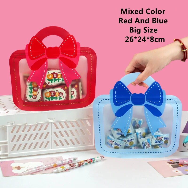 LBSISI Life,Backpack Plastic Bags For Candy Chocolate Cookie Nougat Biscuit Packing Gift Zipper Bags For Children Day,50pcs