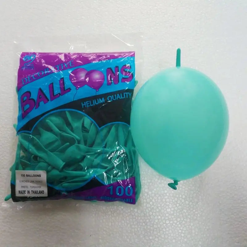 BK6 Inch Tail Latex Balloon Connection Decoration Balloon Wedding Party Decoration Birthday Anniversary