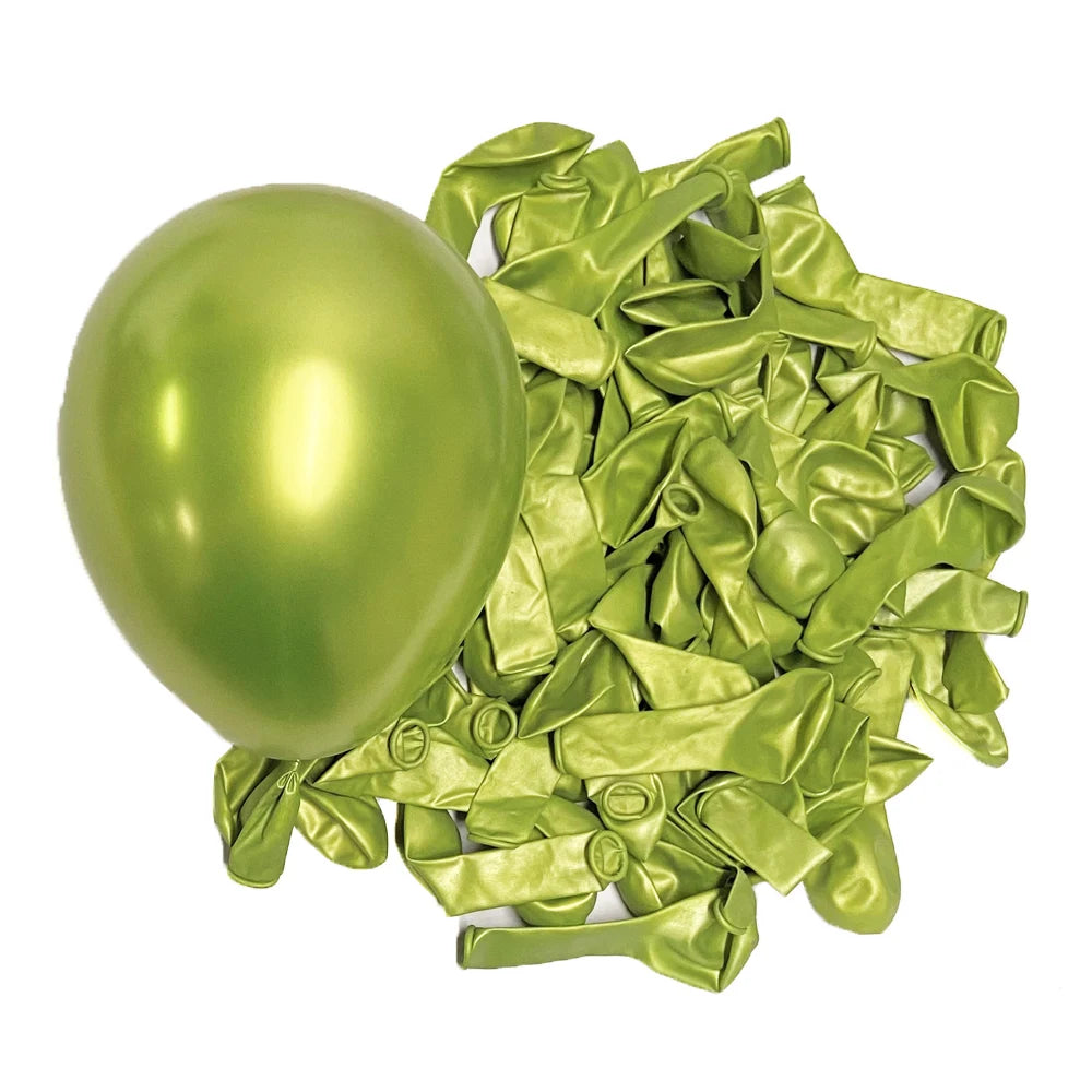 50/100Pcs Metal Balloons 5/10/12/18inch Rose Gold Metalli Silver Chrome Gold Latex Balloons Birthdays Wedding Christmas Decor