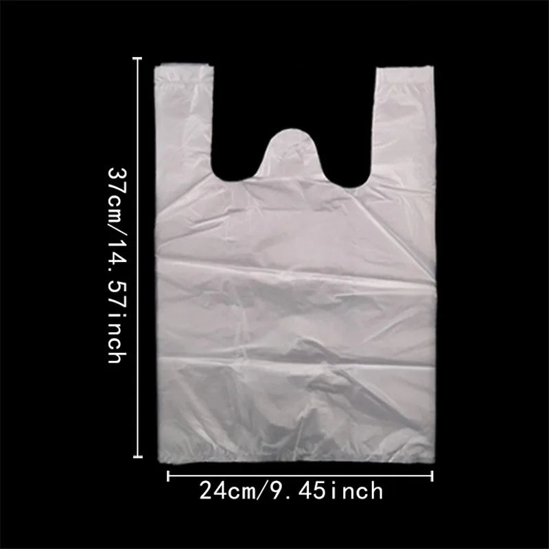 15-26cm/20-30cm/24-37cm/28-48cm 500 Pcs/pack Transparent Bags Shopping Bag Supermarket Plastic Bags With Handle Food Packaging