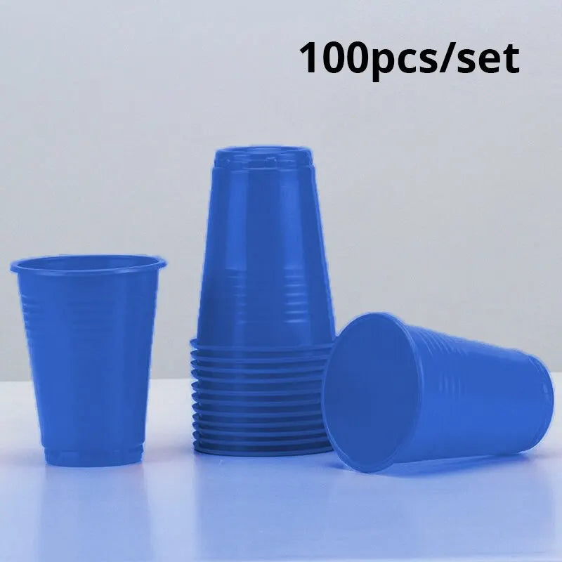 100pcs Disposable Plastic Cups Everyday Use Sturdy Plastic Party Cups For All Occasions Available In Many Color Party Supplies