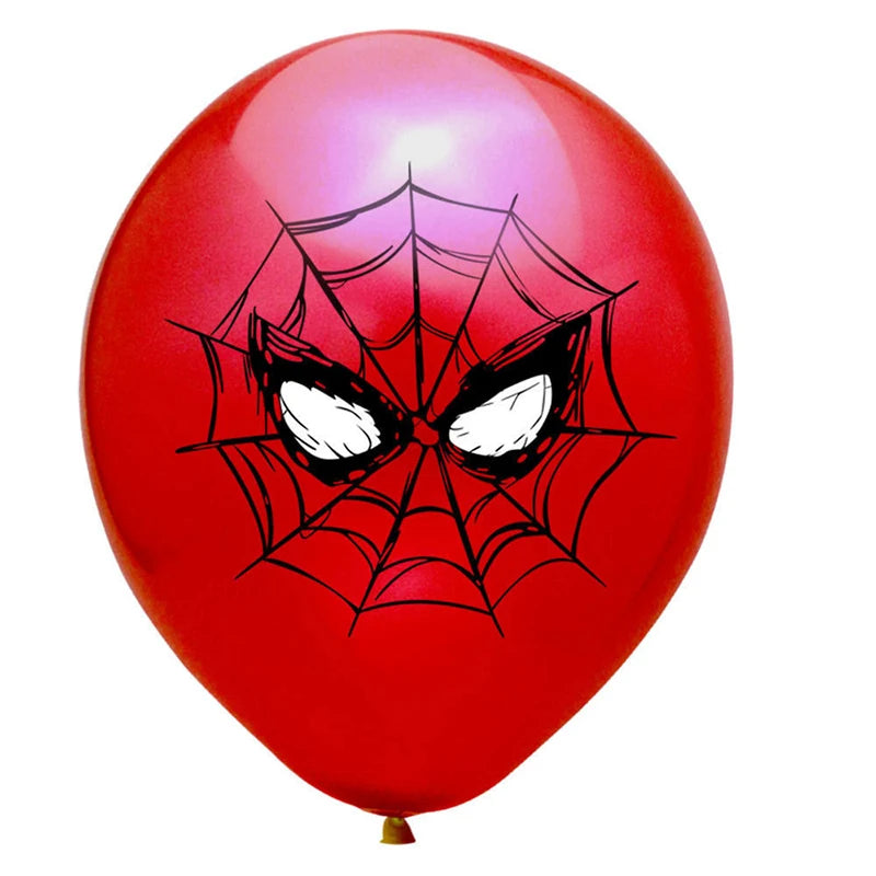 12Pcs Marvel Theme Latex Balloons Boys Birthday Party Decor Kids Toy Photo Props Baby Shower Supplies 12 inch Balloon