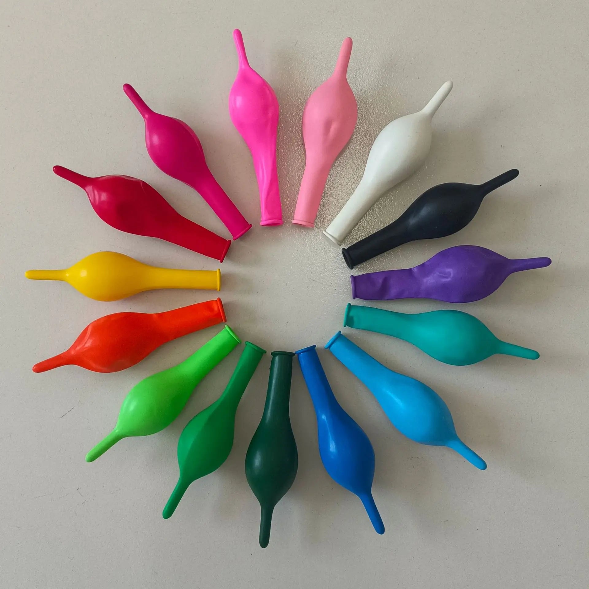 5/10/12 Inch 2.4g Tail Balloon Wedding Atmosphere Decoration Birthday Party Arch Connection Modeling Shop Opening Bar KTV Layout