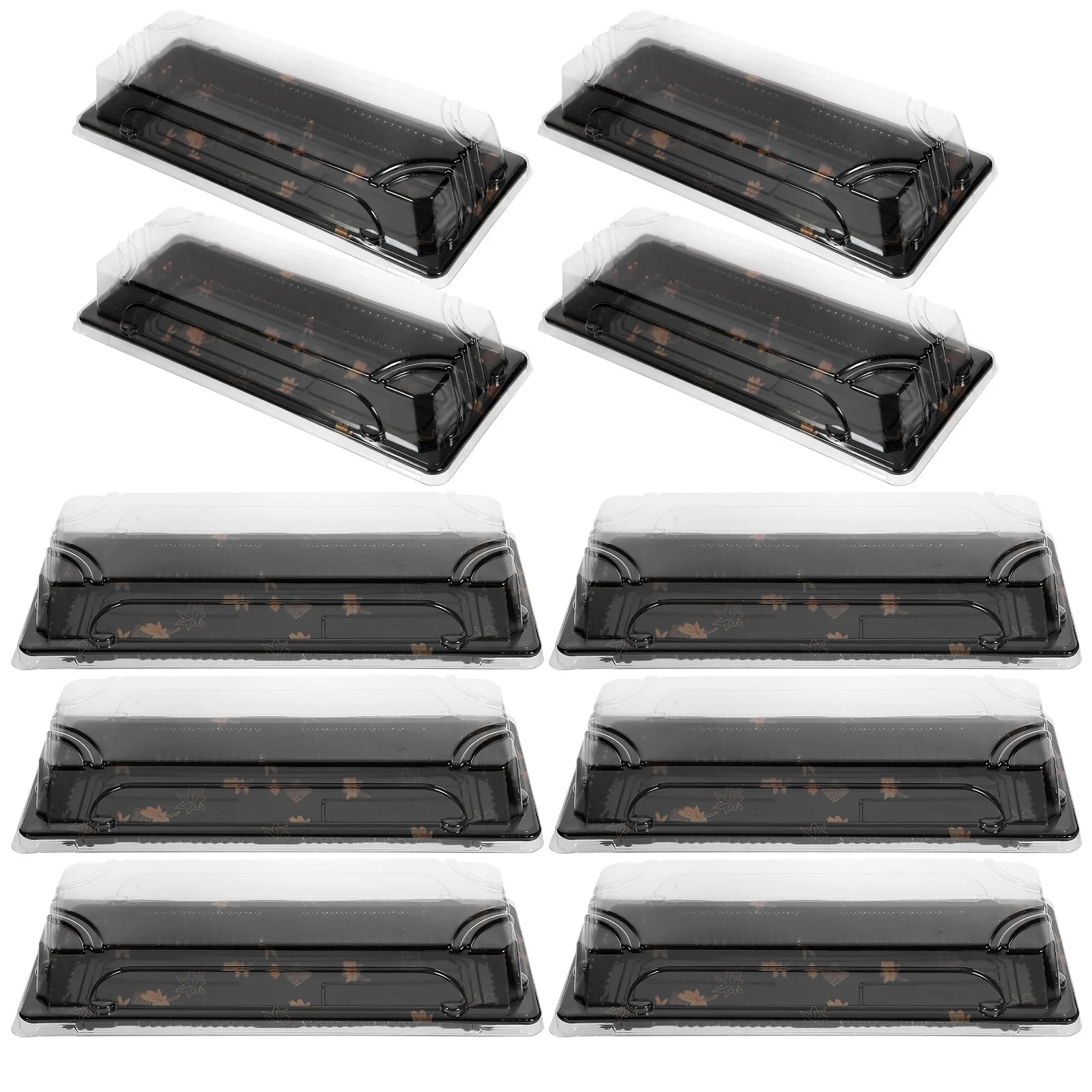 Premium Material Disposable Sushi Box Eco Friendly Packing Containers Carry Out Box Plastic Food Box Gift Boxes Take Away Boxes