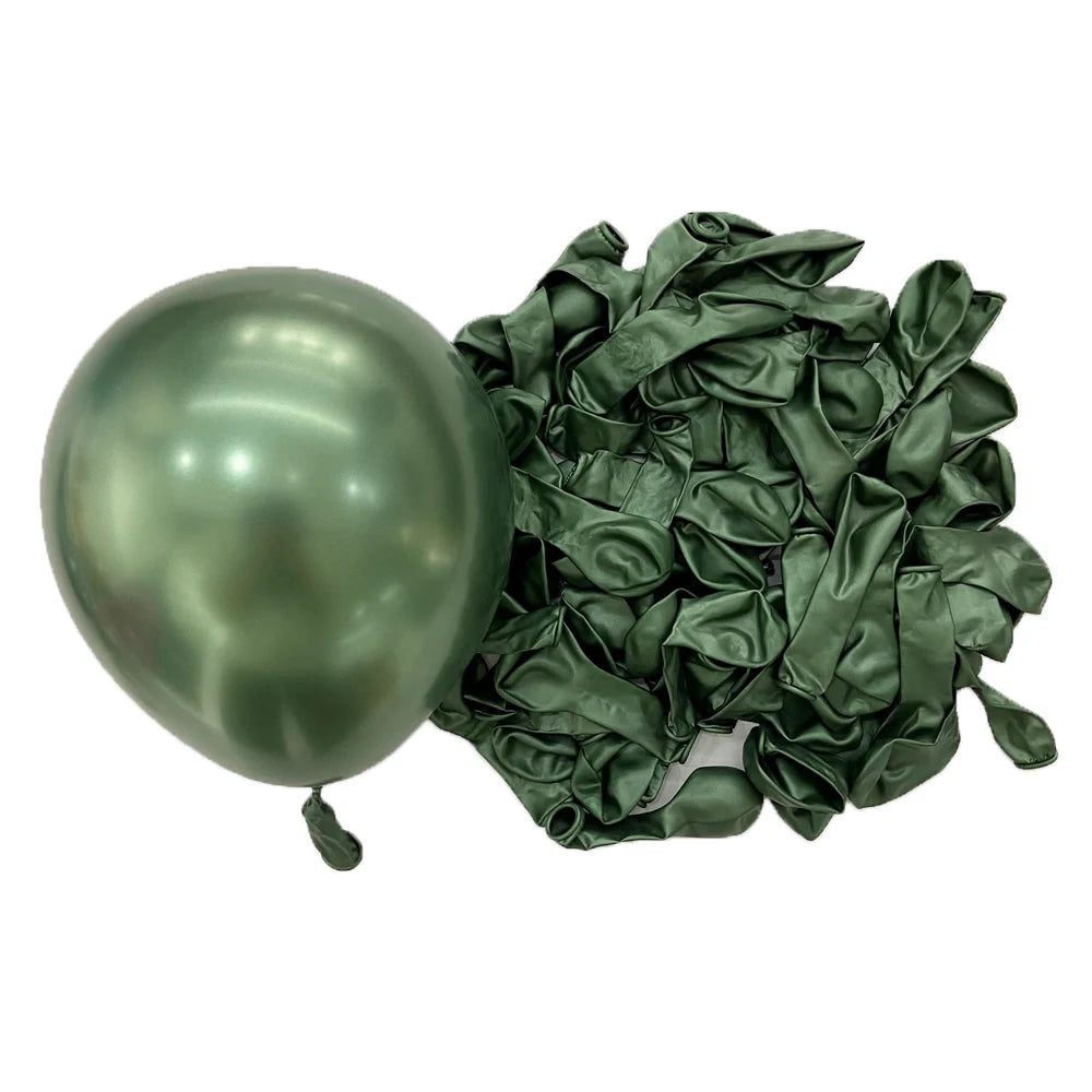 50/100Pcs Metal Balloons 5/10/12/18inch Rose Gold Metalli Silver Chrome Gold Latex Balloons Birthdays Wedding Christmas Decor