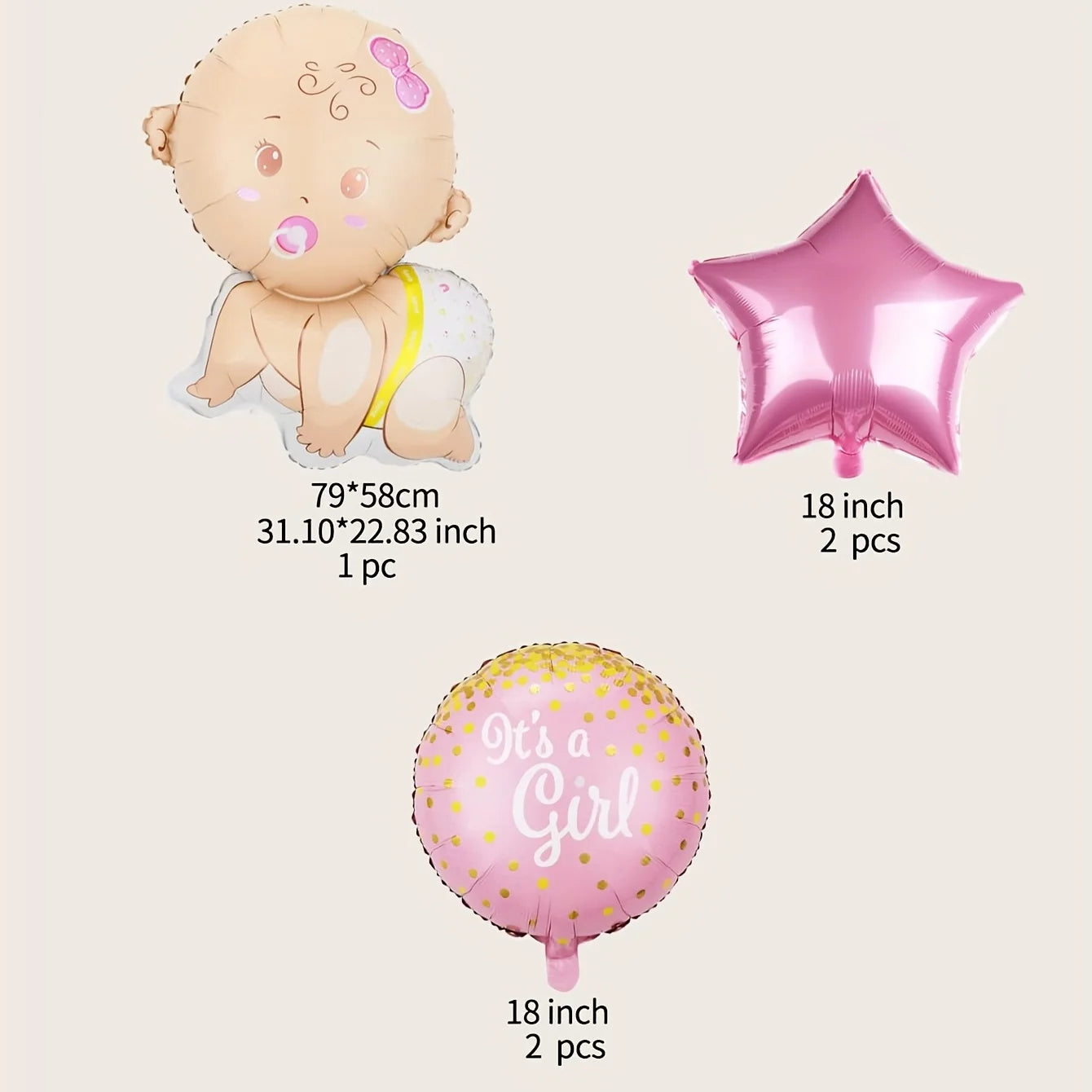 Baby Shower Balloons Decoration Crawling Baby Boy and Girl Gender Reveal Decoration