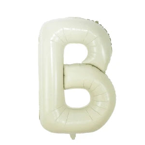 Happy Birthday Party balloons 40inch Wedding decor cream white Alphabet Foil Letter balloon kids baby shower girl Balls supplies