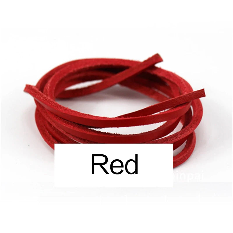 1 Pair 80cm-180cm Genuine Leather shoelaces Of Rawhide Leather Shoelaces Shoestrings Boot Shoe Laces wholesale drop shipping