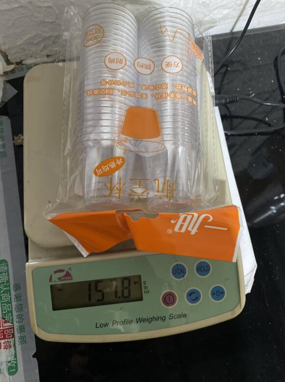 50Pack 30ML Clear Hard Plastic Disposable Cups Party Shot Glasses Jelly Mug One Time Use Tumblers Birthday Party Drinking