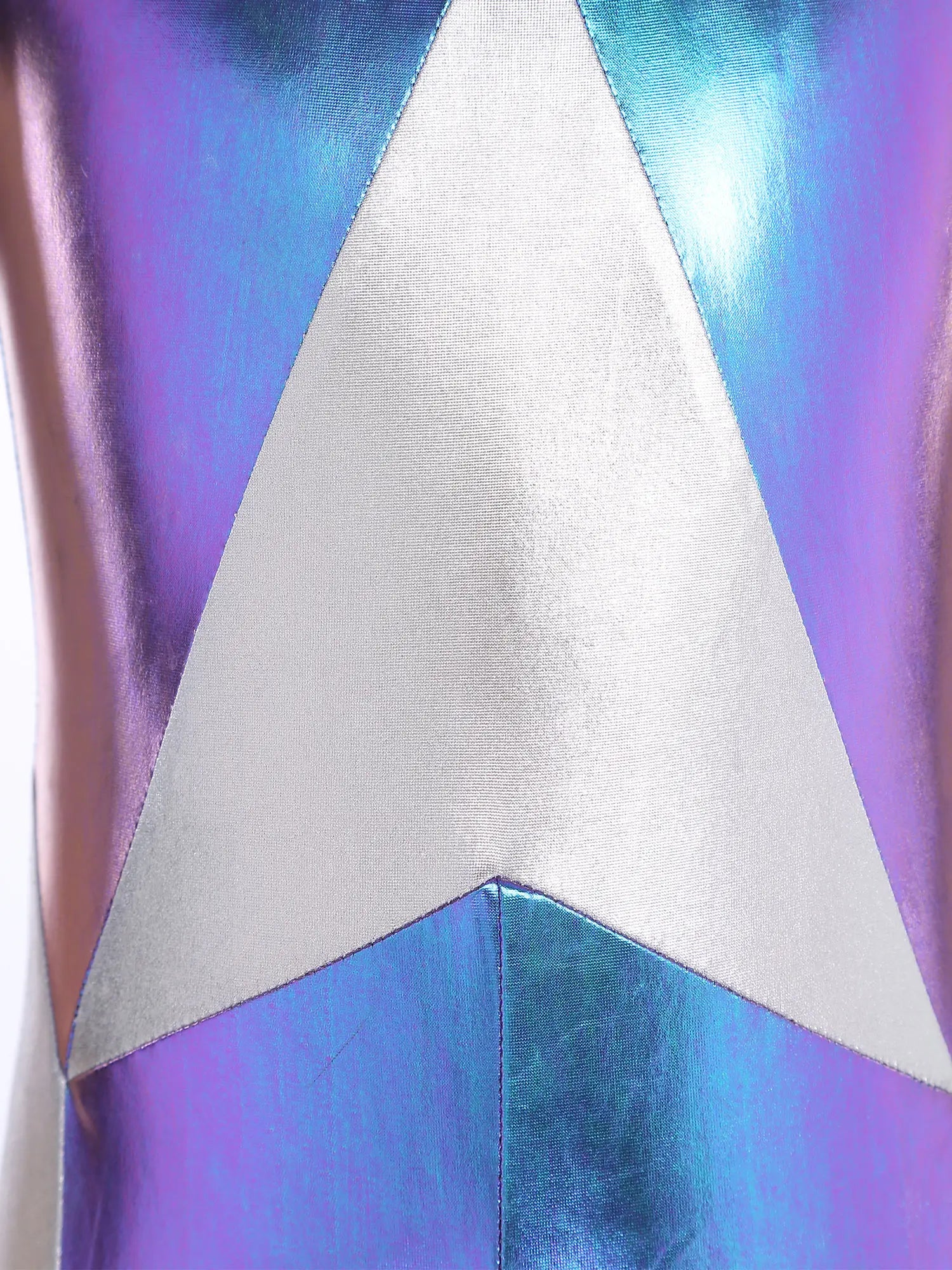 Kids Alien Cosplay Halloween Costume Shiny Bodysuit Astronaut Tech Theme Party Outfit Role Play Jumpsuit Astronaut Dress Up