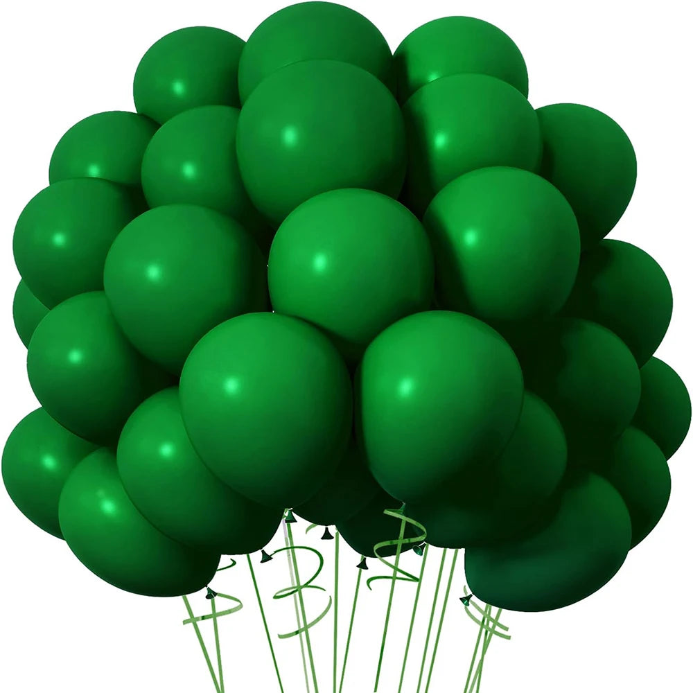 10/20/30pcs Retro Green Balloons Sand White Pink Royal Blue Latex Balloon Birthday Baby Shower Party Decor Wedding Helium Globos