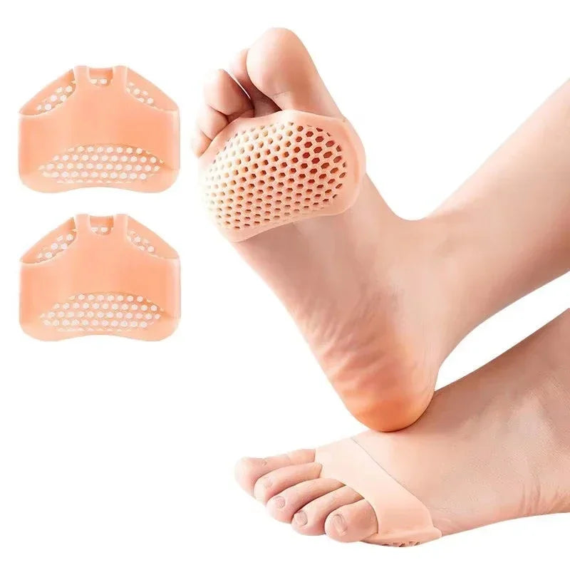 2/6pcs Silicone Metatarsal Pads Toe Separator Pain Relief Foot Pads Orthotics Foot Massage Insoles Forefoot Socks Foot Care Tool